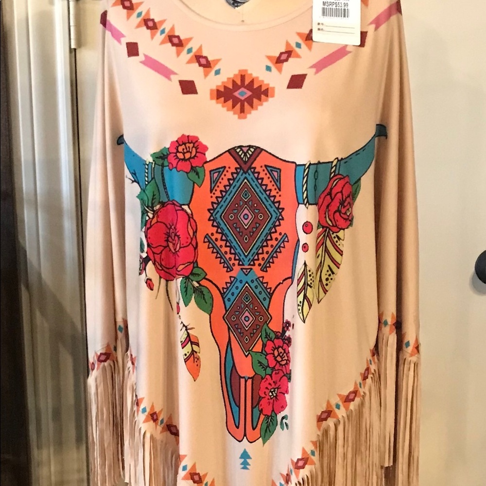 Montana West poncho top